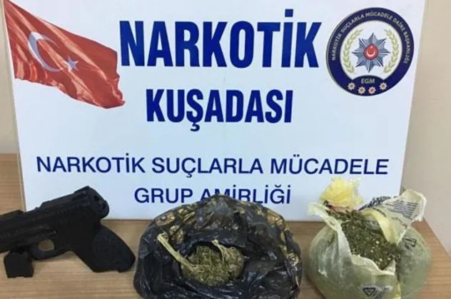 Polisten kaçan araçtan esrar çıktı