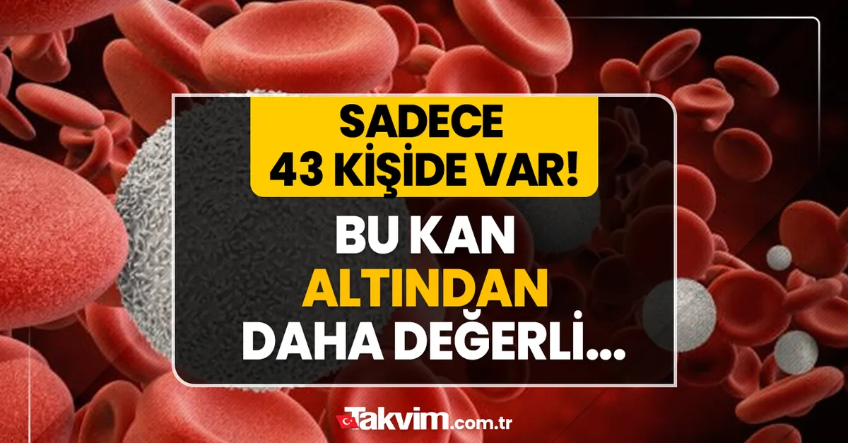 A-B-AB-0 kan grubu bir yana o bir yana! Bu kan altından binlerce kat daha değerli! Dünyada sadece 43 kişinin damarlarında geziyor