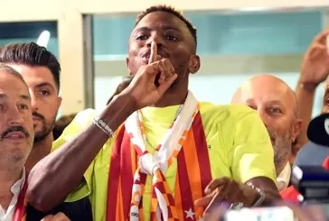 Victor Osimhen Galatasaray için İstanbul'da