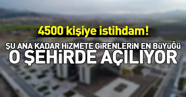 Türkiye'nin en büyük şehir hastanesi Kayseri Şehir Hastanesi açılış için gün sayıyor!