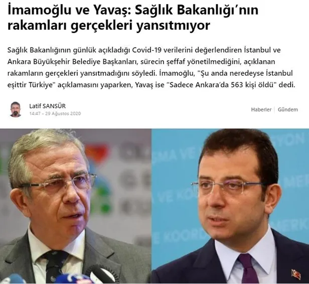 CHP'de patlak veren skandallar sonrası gündem değiştirme çabası! Ekrem İmamoğlu ve Mansur Yavaş'tan skandal "koronavirüs" iftirası-1