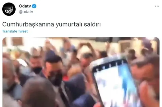Oda TV rezil haberlerine bir yenisini daha ekledi: "Cumhurbaşkanına yumurtalı saldırı"