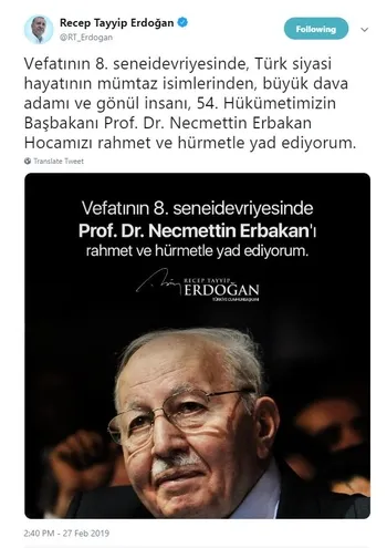 Başkan Erdoğan Erbakan'ı andı-1
