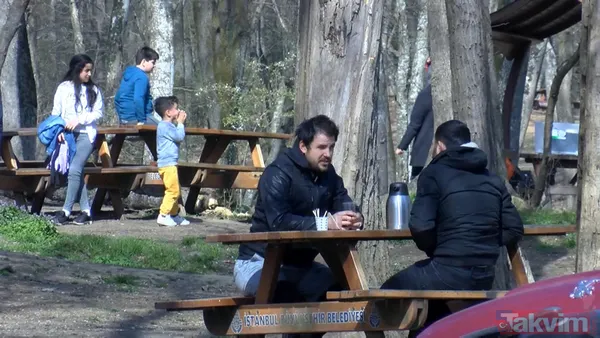 Koronavirüse karşı 'evde kal' uyarısını dinlemeyip Belgrad Ormanı'na akın ettiler - 12