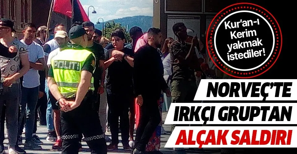 Norveç'te İslam karşıtı gösteride Kur'an-ı Kerim provokasyonu