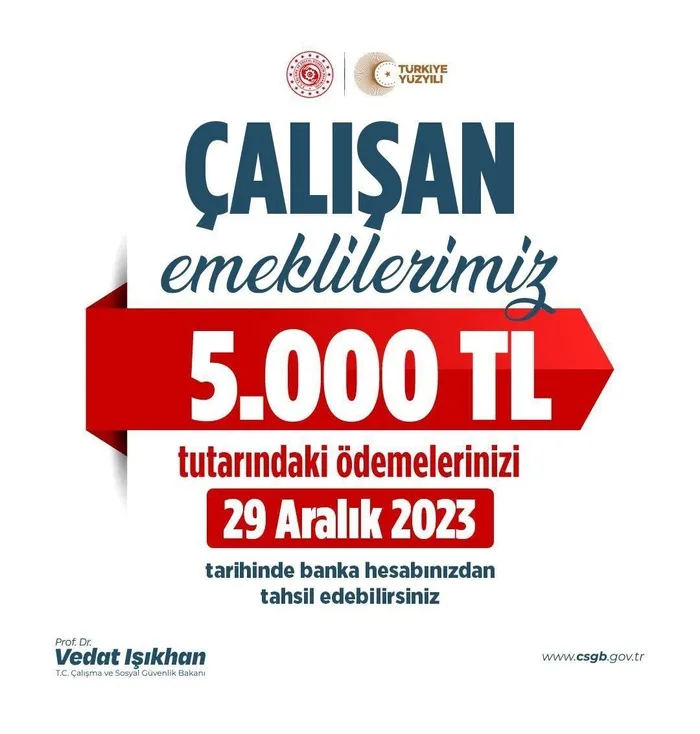 Çalışan emeklilere müjde! 5'er bin TL ikramiye bugün hesaplara yatırıldı | Kimler yararlanacak?-2