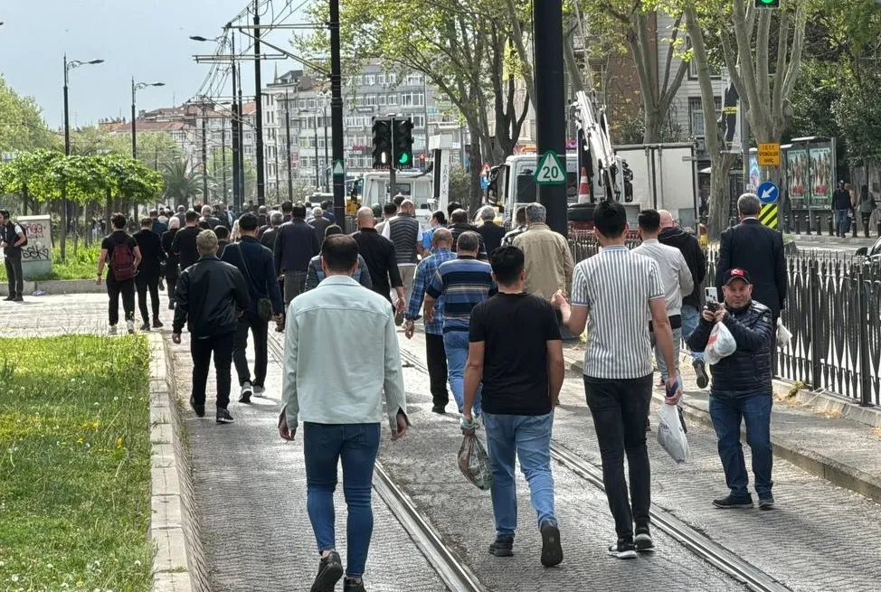 Tramvay hattında arıza!