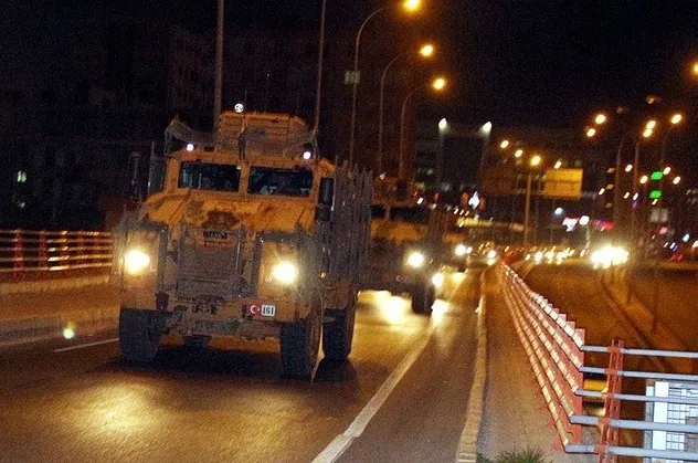 Suriye sınırına askeri sevkiyat