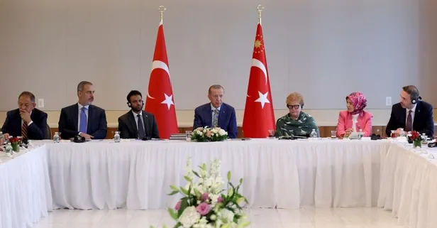 Başkan Erdoğan Amerikan Yahudi Toplumu Çatı Kuruluşları temsilcileri ile bir araya geldi