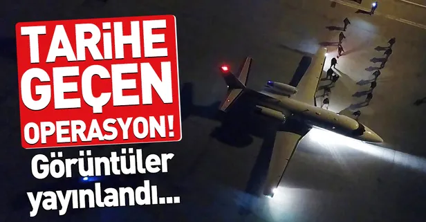 Erzurum'da Cumhuriyet tarihine geçen operasyonun görüntüleri yayınlandı!