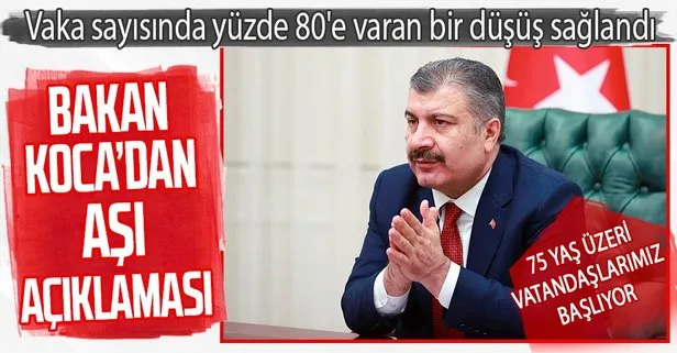 Sağlık Bakanı Fahrettin Koca'dan aşı açıklaması!