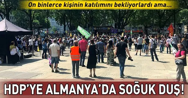 HDP'nin Almanya mitingine düşük katılım