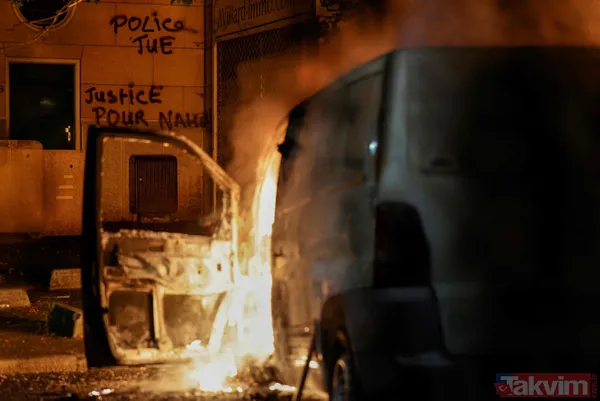 Fransa alev alev! 17 yaşındaki çocuğun polis tarafından öldürülmesi ülkeyi karıştırdı: Macron geri adım atmıyor - 19