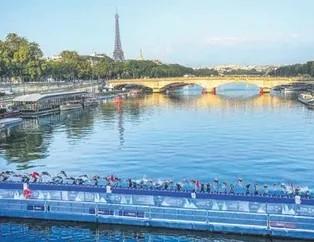 Trıatlon yarışına pislik freni