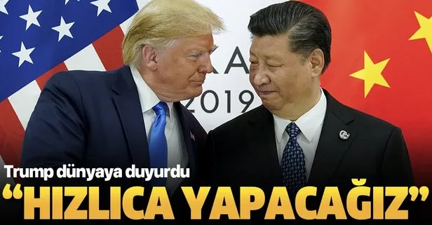 Trump ve Xi, ABD - Çin ticaret anlaşmasını imzalayacak
