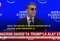 Macron Davos'ta Trump'la alay etti