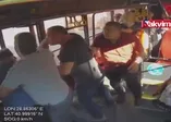 Minibüsteki dehşet anları kamerada