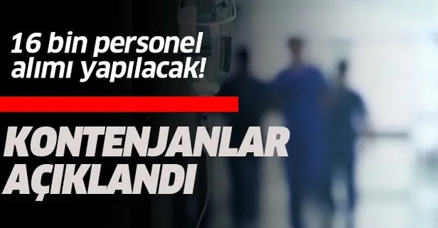 Sağlık Bakanlığı personel alımı başvuru kontenjanları