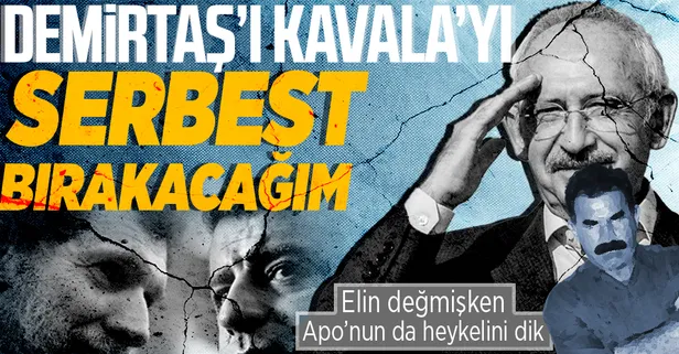 CHP lideri Kılıçdaroğlu PKK'lı Selahattin Demirtaş’ı ve Gezi terörünün finansörü Osman Kavala’yı serbest bırakma sözü verdi