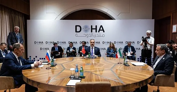 Doha'da gündem Suriye! Dışişleri Bakanı Hakan Fidan, Lavrov ve Erakçi ile "Astana Formatında" toplandı