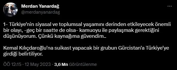 Yalan tescillendi! "Kılıçdaroğlu'na suikast yapılacak" diyen CHP fondaşı Merdan Yanardağ çağrılmasına rağmen savcılığa gitmedi-3