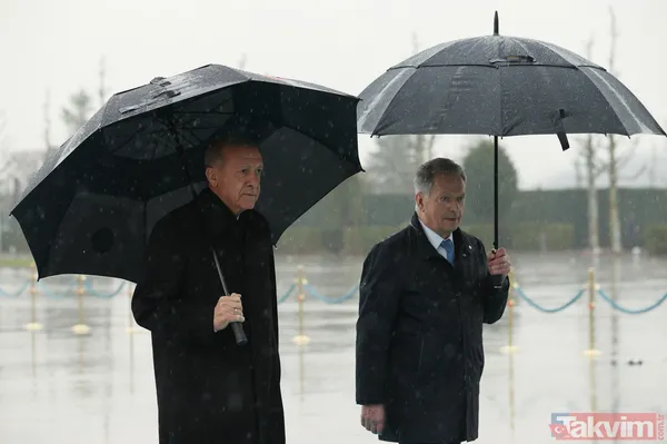 Başkan Erdoğan, Finlandiya Cumhurbaşkanı Niinistö'yü karşıladı! Dikkat çeken kareler... - 11