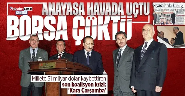 Son koalisyonu Sezer ve Ecevit arasındaki ‘Kara Çarşamba’ yıktı! Devletin zirvesinde anayasa kitapçığı kavgası: Türkiye 51 milyar dolar kaybetti