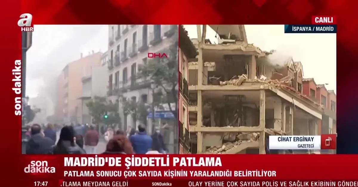 İspanya'nın başkenti Madrid'deki patlamanın nedeni gaz sıkışması