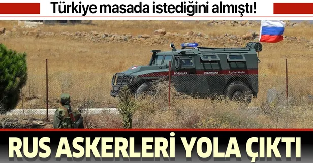 Türkiye ile olan mutabakat çerçevesinde Rus askerleri devriyeye başlamak için yola çıktı!