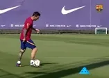 Lionel Messi Barcelona ile idmanlara çıktı