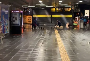 Mecidiyeköy’de metro ve metrobüs alt geçidini su bastı