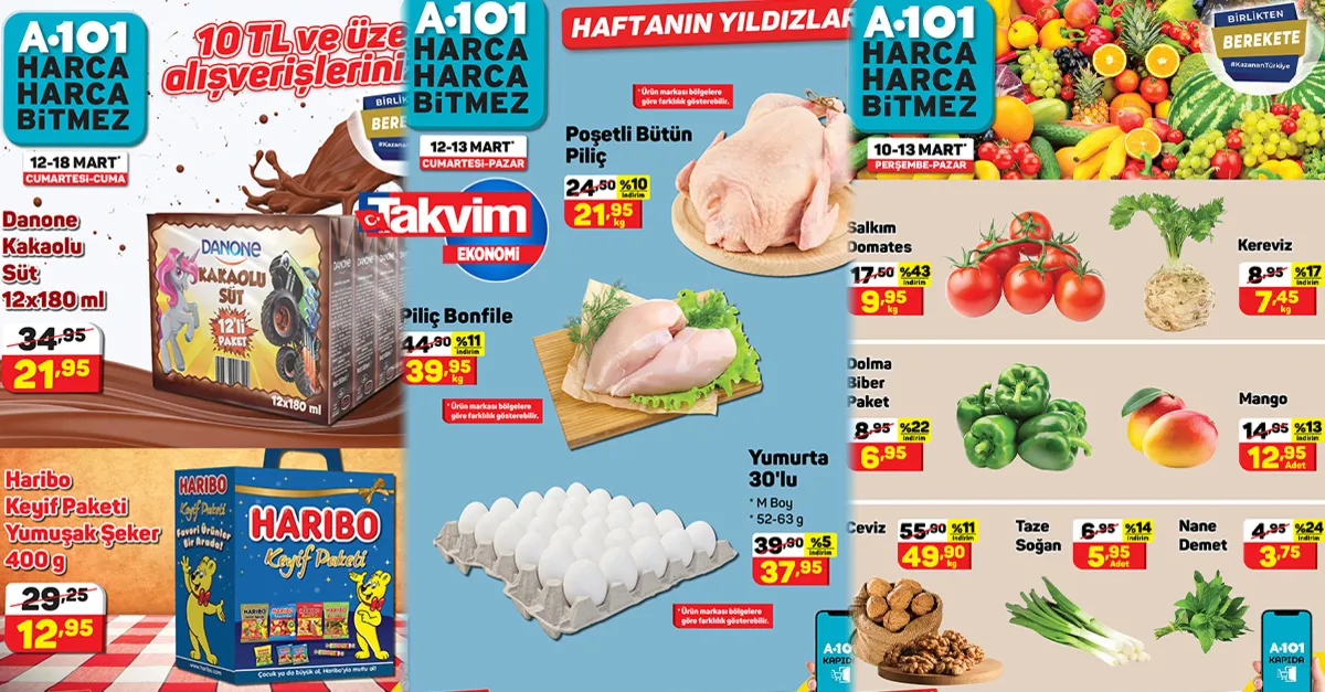 Yeni hafta geldi A101 aktüel kataloğunda fiyatlar yenilendi! Bu hafta 30’lu ve 12’li ürünler dağıtılıyor! 21,95 TL’ye düşürüldü!  O ürünler...