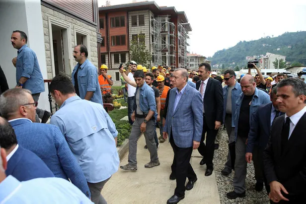 Cumhurbaşkanı Erdoğan, Rize-Artvin Havalimanı'nı inceledi-1