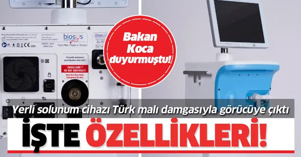 Sağlık Bakanı Fahrettin Koca duyurmuştu! İşte yerli solunum cihazının özellikleri!