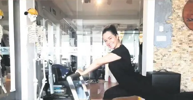 Bengü, sporu ihmal etmiyor