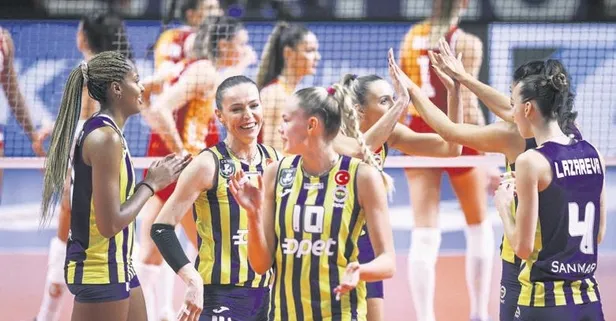 Sultanlar liginde file derbisini Fenerbahçe kazandı! Galatasaray set bile alamadı | Spor haberleri