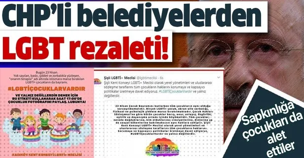 CHP’li Şişli ve Kadıköy Belediyelerinden LGBT meclisi! Çocukları da alet ettiler