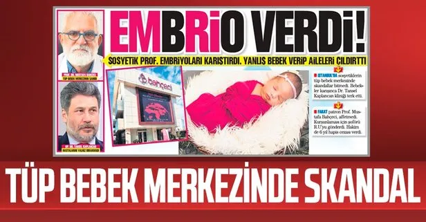 İstanbul’da skandal olay! Sosyetik Prof. embriyoları karıştırdı yanlış bebek verdi