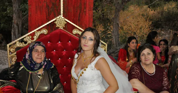 ABD'den Çukurca'ya gelin geldi