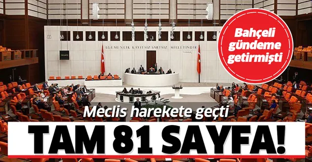 Meclis'te idam cezası mesaisi! Tam 81 sayfalık rapor!