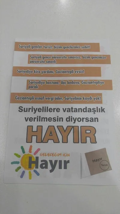 CHP'den ırkçı 'hayır' broşürü-1