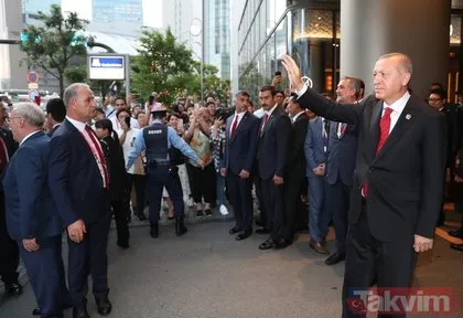Japonya’da Başkan Erdoğan’a yoğun ilgi!