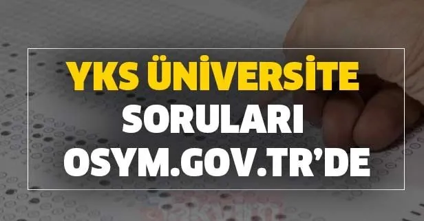 Hemen Bak Yks Universite Sinav Sorulari Osym Gov Tr De 2020 Yks