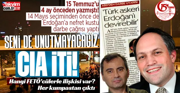 FETÖ destekçisi operasyon çocuğu Michael Rubin'in kanlı geçmişi: 15 Temmuz'u 4 ay önceden yazdı Başkan Erdoğan'a nefret kusup darbe çağrısı yaptı