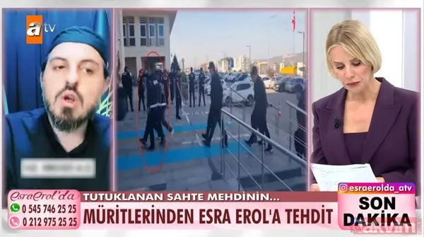 İşte Esra Erol'un tehdit edildiği o görüntüler: "Canını alacağım!" | Sahte mehdinin müridi hakkında suç duyurusunda bulundu - 6