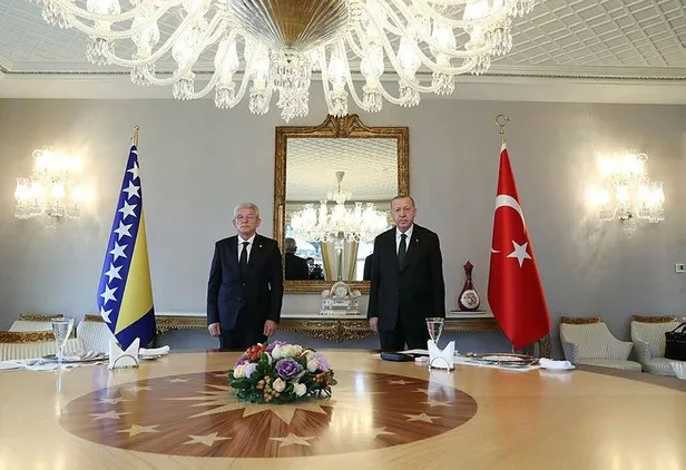 Son dakika: Başkan Erdoğan, Bosna Hersek Devlet Başkanlığı Konseyi Başkanı Şefik Caferoviç'i kabul etti-1