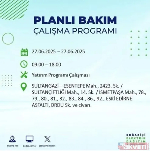 BEDAŞ Uyardı: İstanbul’un 19 ilçesinde elektrikler kesilecek! İşte o saat aralığına dikkat - 6