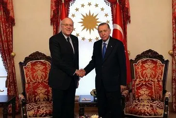 Başkan Erdoğan, Mikati’yi kabul etti