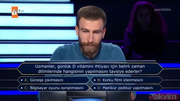 atv'de Kenan İmirzalıoğlu'nun sunduğu Kim Milyoner Olmak İster'de dikkat çeken Mustafa Kemal Atatürk sorusu - 12