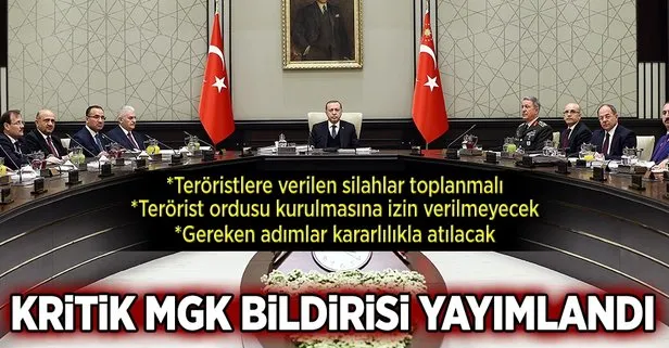 Kritik MGK bildirisi yayımlandı